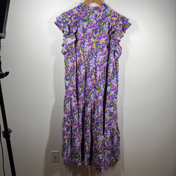 Umgee Purple Ruffled Tiered Sundress - Picture 2 of 9